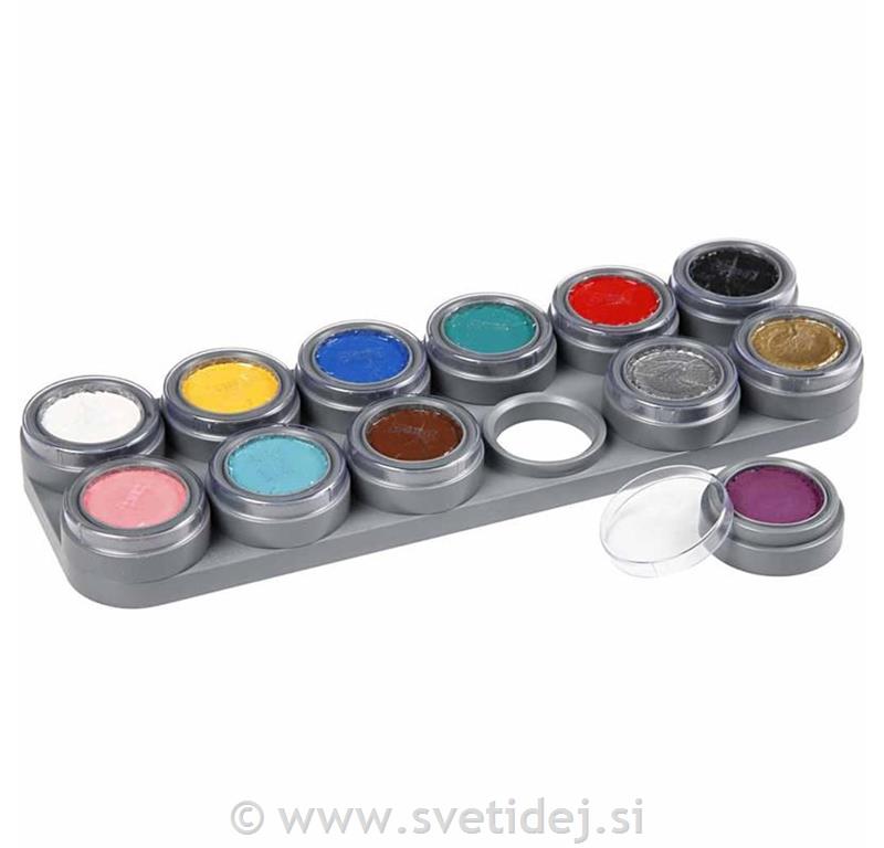 Make-up barve na vodni osnovi, set 12