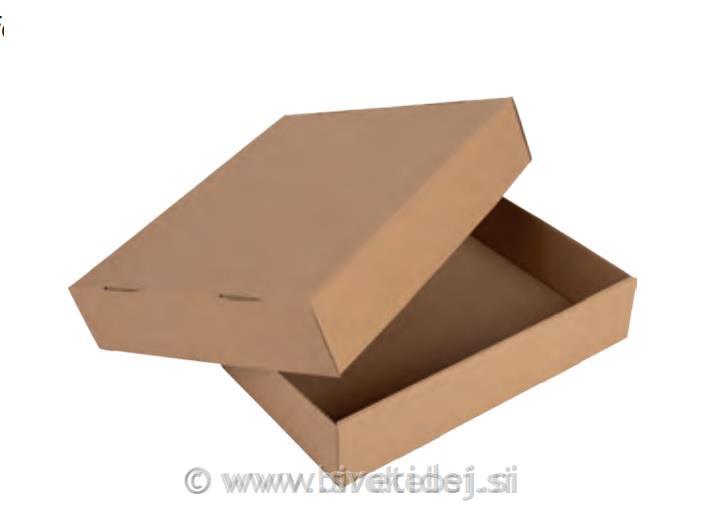 DARILNA ŠKATLA NATUR KVADRATNA