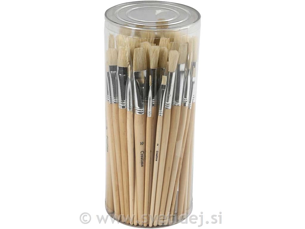 Čopiči ščetinasti št. 1-10, set 80