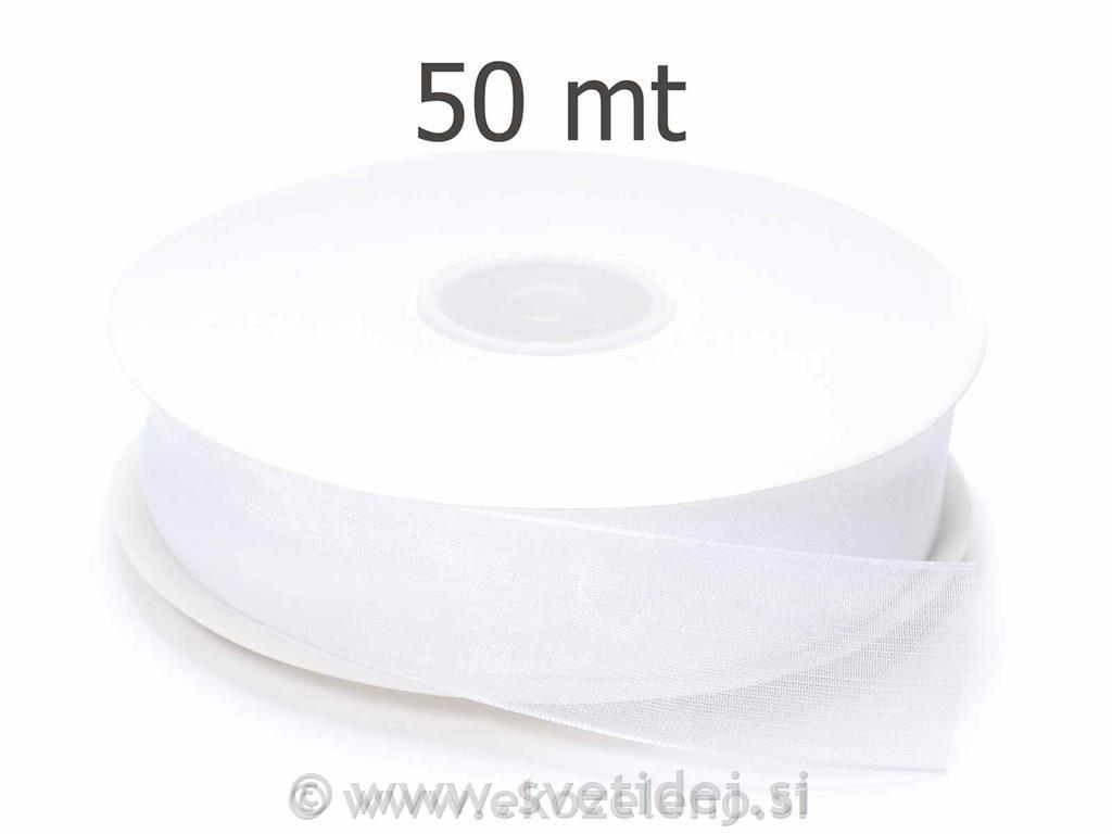Darilni trak iz organce 25 mm x 50 m