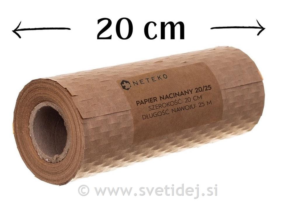 Zarezani papir za polnjenje, 20cm/25m