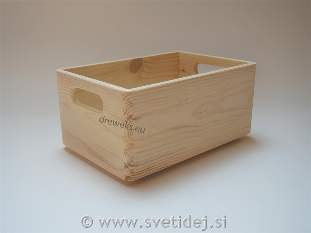 Zaboj lesen 30x20x14 cm s pokrovom