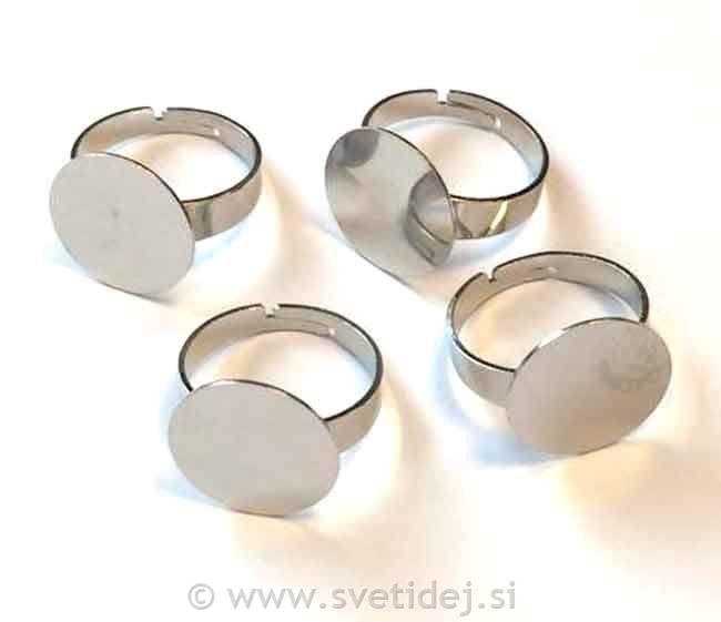 Prstani s ploščico 1,6 cm, set 4