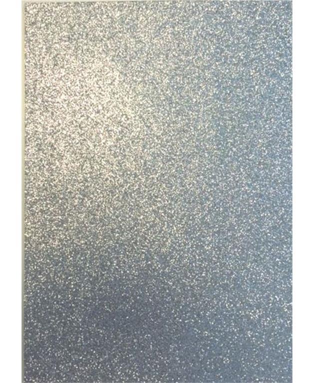 Glitter EVA pena srebrna,22x30 cm,set 5