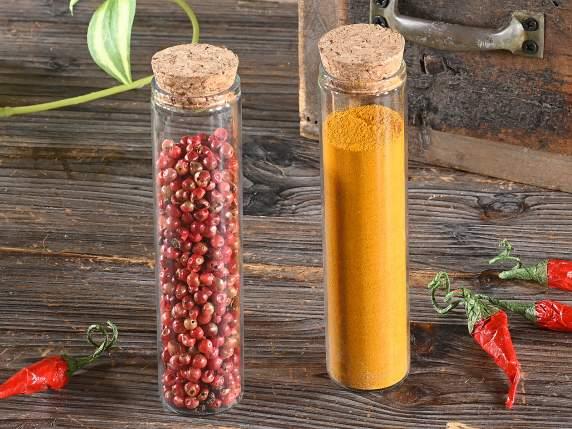 Steklena epruveta 65 ml, 6,5 cm, set 5