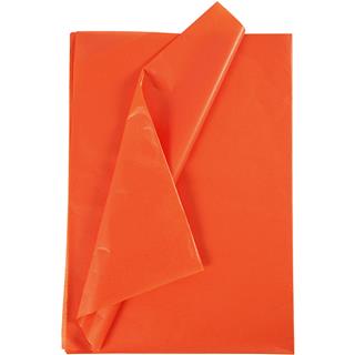 Svilen papir oranžen, 50x70, 17 g,25 pol