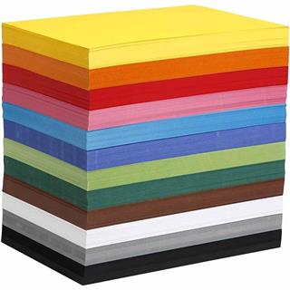 Barvni karton mix A4, 180 g, set 1200