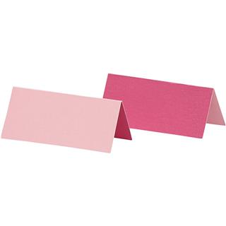 Vizitka za ime 9x4 cm, roza, set 25