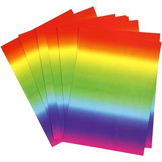 Barvni karton-mavrični,180g, A4, set 10