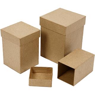 Škatla iz papirne mase,11+13+15cm, set 3