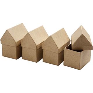 Škatle-hiše iz papirne mase, set 4