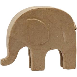 Slon iz papirne mase, 21 cm