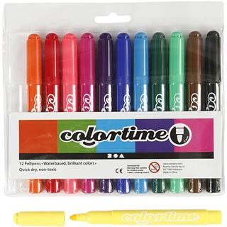 Colortime flomastri 5 mm, set 12