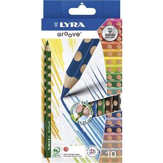 Lyra Groove barvni svinčniki, set 10