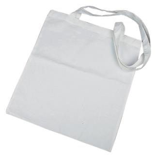 Bombažna torba z ročajem, 38x42 cm, bela