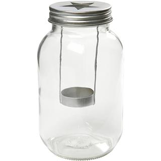 Steklena lanterna, 18 cm