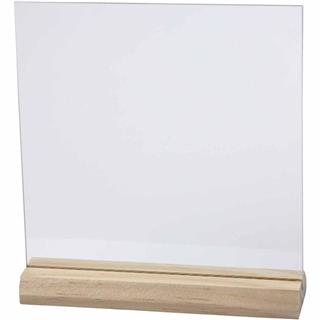 Steklena plošča s podstavkom,15x15 cm,10