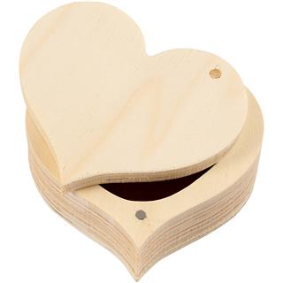 lesena škatlica srce 9x4 cm