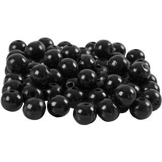 Lesene perle 10 mm, set 70,črne