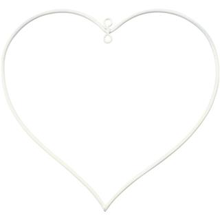 Kovinsko srce -obroč 13x13 cm, set 10