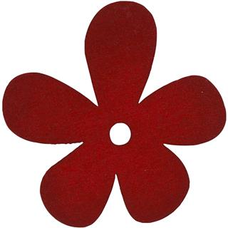 Lesen cvet 57x51 mm, rdeč, set 10