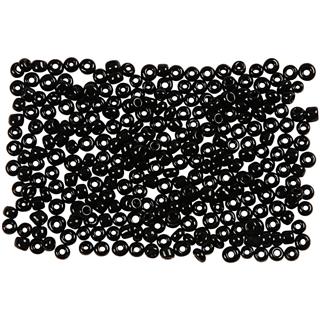 Rocailles perlice 2 mm, črne, set 25 g