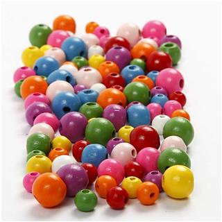 Lesene perle, 8+10+12+15 mm, 400 ml